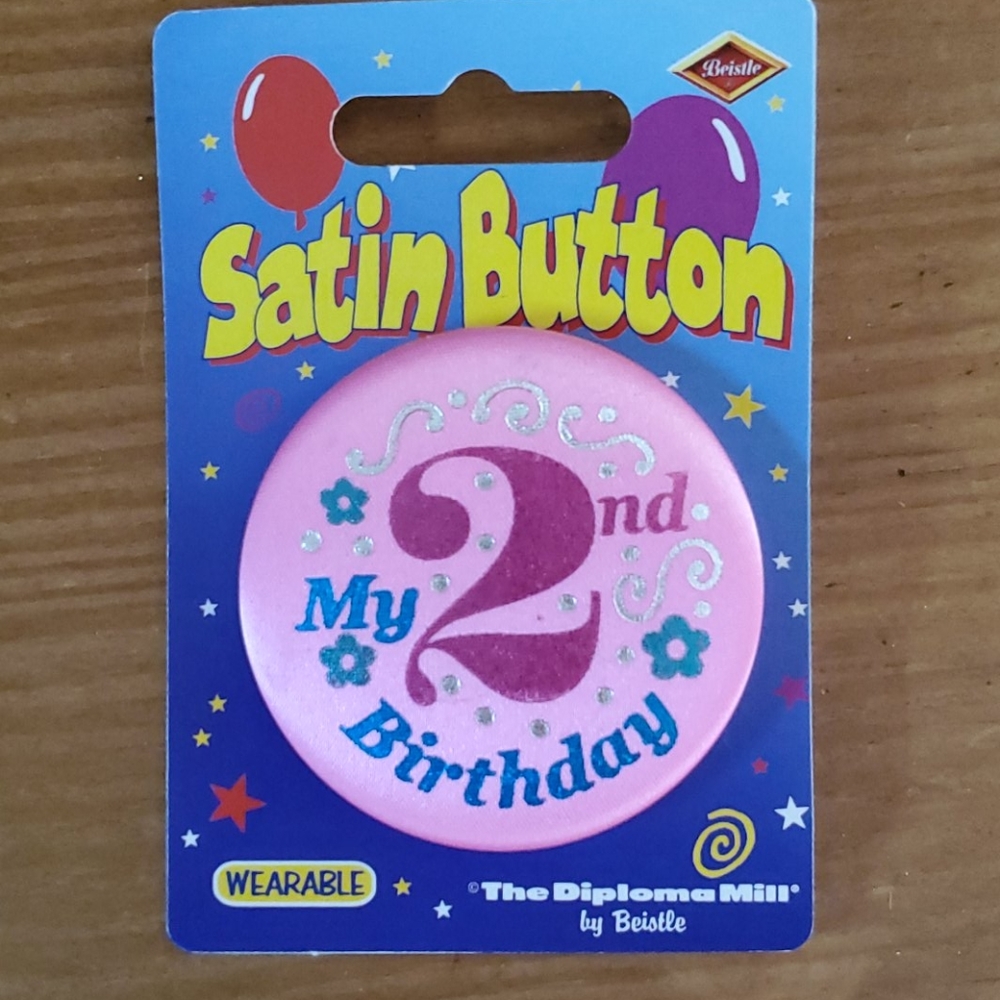 2nd birthday pin